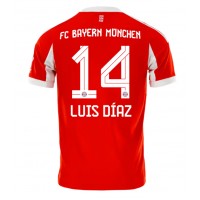 Stroje piłkarskie Bayern Munich Luis Diaz #14 Koszulka Podstawowej 2025-26 Krótki Rękaw